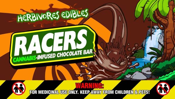 Buy Herbivores Edibles - Racers Chocolate Bars at BudExpressNOW Online Shop