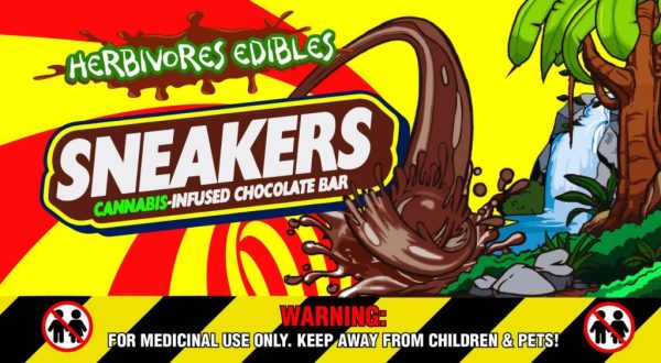 Buy Herbivores Edibles - Sneakers Chocolate Bars at BudExpressNOW Online Shop