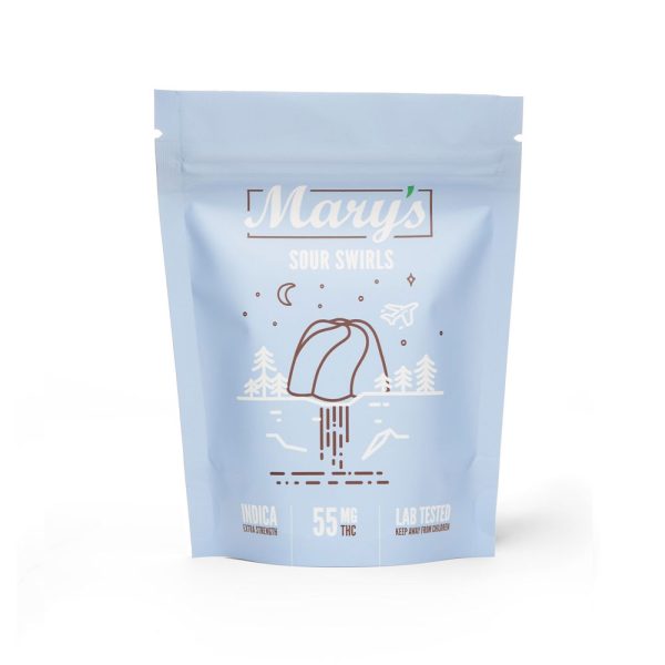 Buy Mary's Medibles - Sour Swirls Extra Strength 55mg (Indica) at BudExpressNOW Online Shop