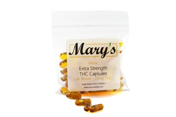 Buy Mary's Medibles - THC Capsules 20mg (Sativa) at BudExpressNOW Online Shop