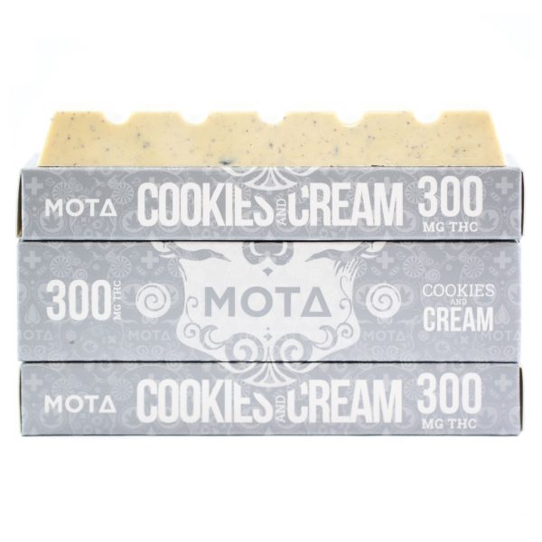 Buy Mota - Cookies and Cream Chocolate Bar 300MG THC at BudExpressNow Online Shop