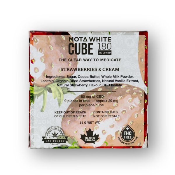 Buy Mota White - Chocolate Cubes 180MG CBD at BudExpressNow Online Shop