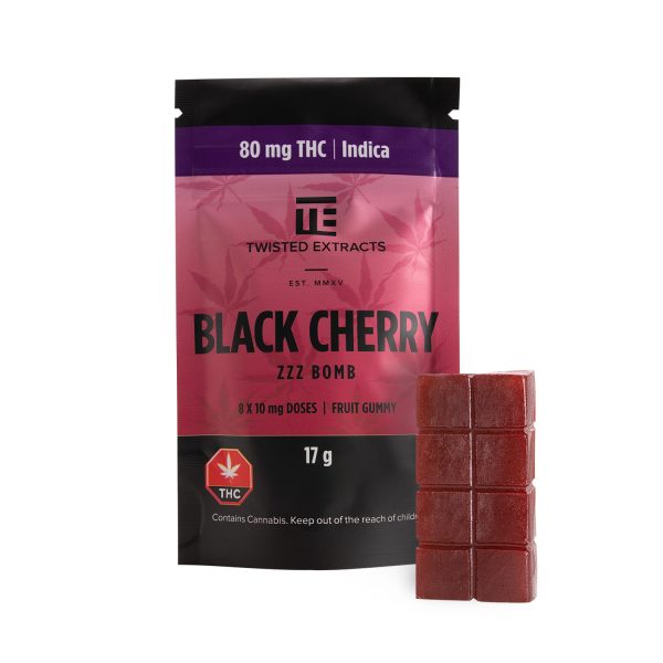 Buy Twisted Extracts - Black Cherry ZZZ Bombs : 80MG THC at BudExpressNOW Online Shop
