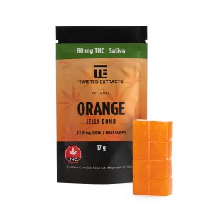 Buy Twisted Extracts - Orange Jelly Bombs : 80MG THC  at BudExpressNOW Online Shop