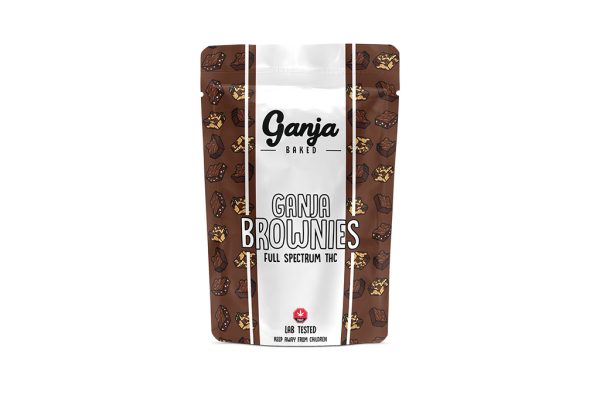 Buy Ganja Baked Edibles - Fudge Brownie 200MG at BudExpressNOW Online Shop