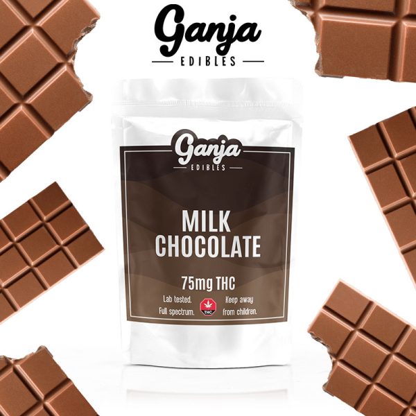 Buy Ganja Edibles - Milk Chocolate 75MG at BudExpressNOW Online Shop