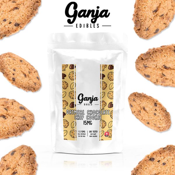 Buy Ganja Edibles - Oatmeal Chocolate Chip Cookie 15MG at BudExpressNOW Online Shop