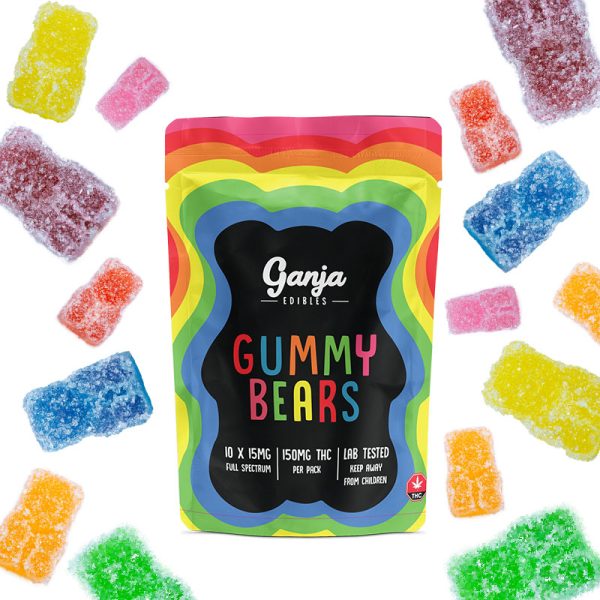 Buy Ganja Edibles - Gummy Bears Sours at BudExpressNOW Online Shop