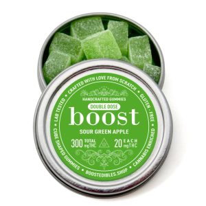 Buy Boost Edibles - THC Gummies - Sour Green Apple - 300mg at BudExpressNow Online Shop