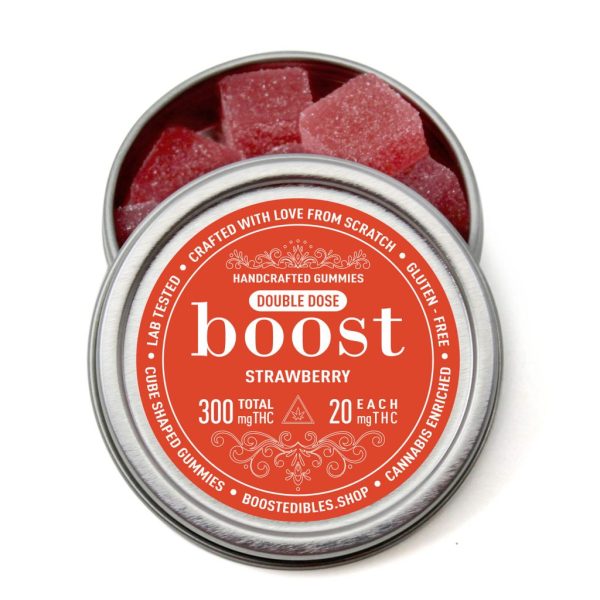Buy Boost Edibles - THC Gummies - Strawberry - 300mg at BudExpressNow Online Shop
