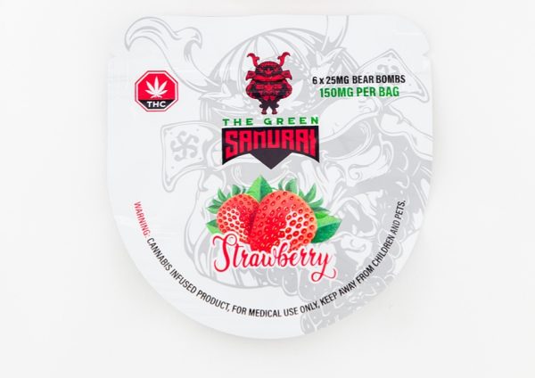 Buy The Green Samurai - Strawberry Bear Bombs 150MG THC at BudExpressNOW Online Shop