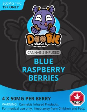 Buy Doobie Snacks - Blue Raspberry 200mg THC at BudExpressNow Online Shop