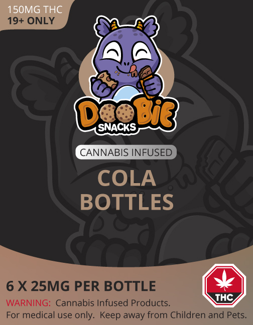 Buy Doobie Snacks - Cola Bottles 150mg THC at BudExpressNow Online Shop