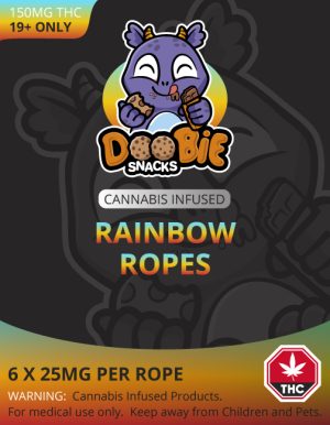 Buy Doobie Snacks - Rainbow Ropes 150mg THC at BudExpressNow Online Shop