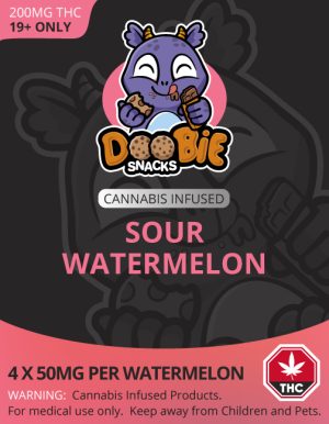 Buy Doobie Snacks - Sour Watermelon 200mg THC at BudExpressNow Online Shop