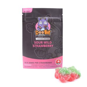Buy Doobie Snacks - Sour Wild Strawberry 500mg THC at BudExpressNow Online Shop