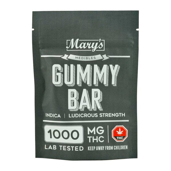 Buy Mary's Medibles Gummy Bar Ludicrous Strength 1000mg (Indica) at BudExpressNOW Online Shop