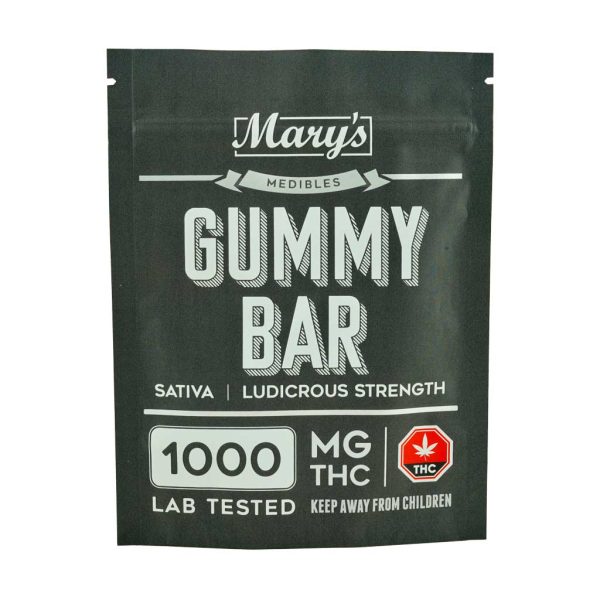 Buy Mary's Medibles Gummy Bar Ludicrous Strength 1000mg (Sativa) at BudExpressNOW Online Shop