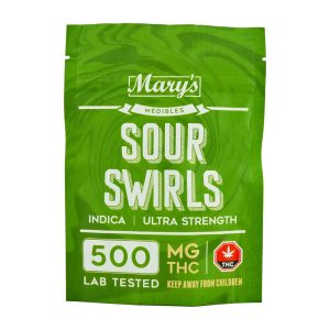 Buy Mary's Medibles - Sour Swirls Ultra Strength 500mg (Indica) at BudExpressNOW Online Shop