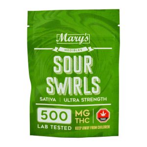 Buy Mary's Medibles - Sour Swirls Ultra Strength 500mg (Sativa) at BudExpressNOW Online Shop
