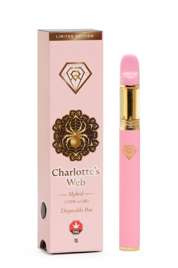 Buy Diamond Concentrate - Charlotte's Web 1:3 THC-CBD Disposable Pen at BudExpressNOW Online Shop