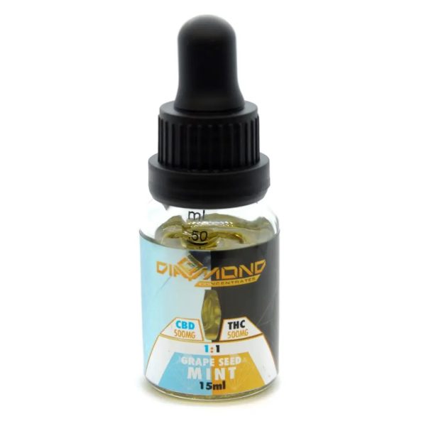 Buy Diamond Concentrates - 1:1 (500mgCBD:500mgTHC) Tincture - Mint at BudExpressNOW Online Shop