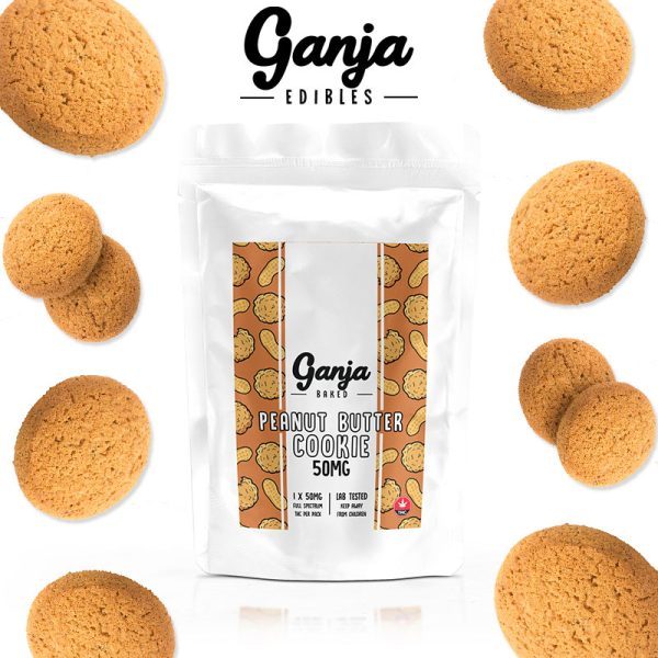 Buy Ganja Edibles - Peanut Butter Cookie 50MG at BudExpressNOW Online Shop