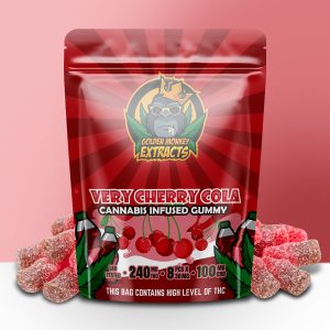 Buy Golden Monkey Extracts - Very Cherry Colas Gummy 240mg THC : 100mg CBD at BudExpressNOW Online Shop