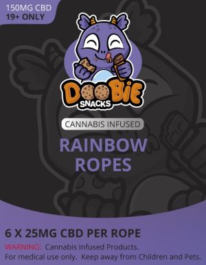 Buy Doobie Snacks - Rainbow Ropes 150mg CBD at BudExpressNow Online Shop