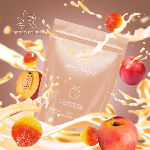 Buy Ripped Edibles - Peach Gummies 240MG THC at BudExpressNOW Online Shop