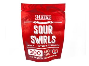 Buy Mary's Medibles Sour Swirls Extreme Strength 300mg (Indica) at BudExpressNOW Online Shop