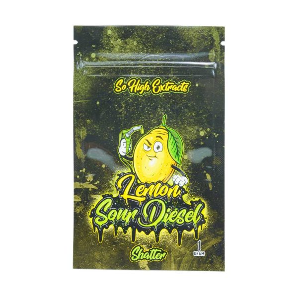 Buy So High Extracts Premium Shatter - Lemon Sour Diesel at BudExpressNOW Online