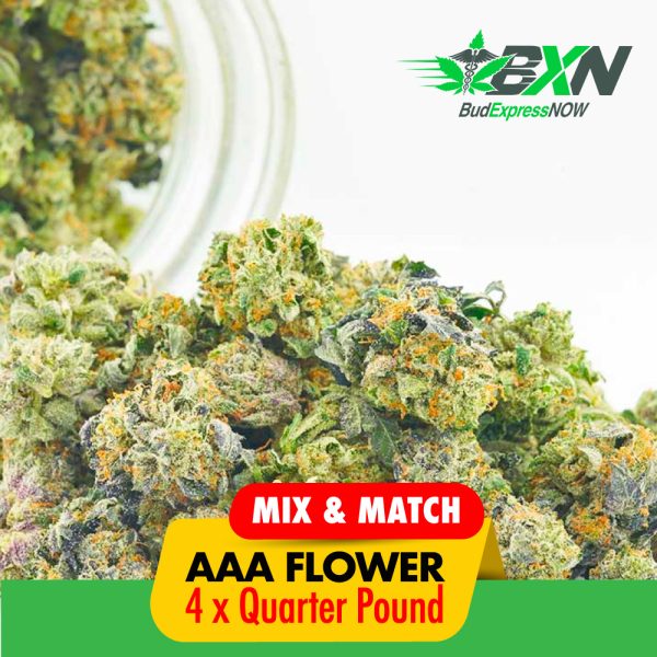 Buy Mix & Match AAA Strain - Quarter Pound (112g) x 4 at BudExpressNOW Online Shop
