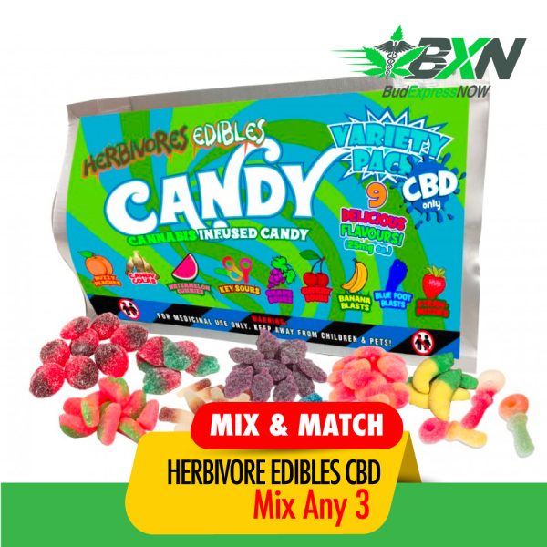 Buy Herbivore Edibles - Mix N Match 3 CBD Gummies at BudExpressNOW Online Shop