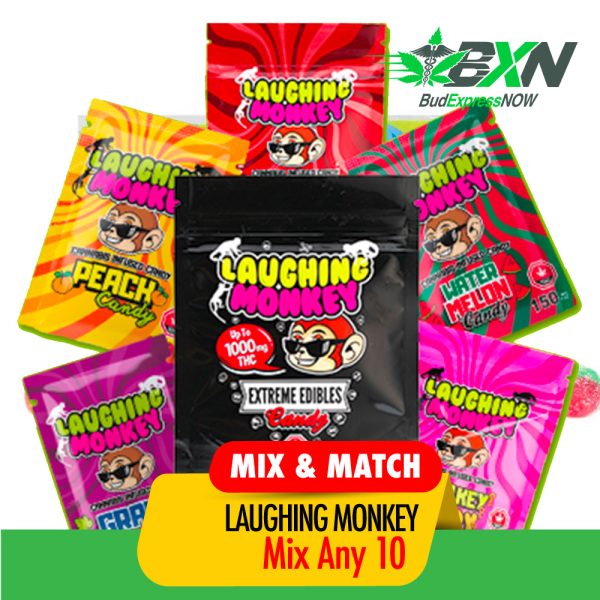 Buy Laughing Monkey - 150MG THC Mix N Match 10 at BudExpressNOW Online Shop