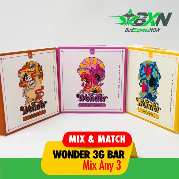 Buy Wonder - Psilocybin Chocolate Bar 3G Mix N Match 3 at BudExpressNOW Online Shop