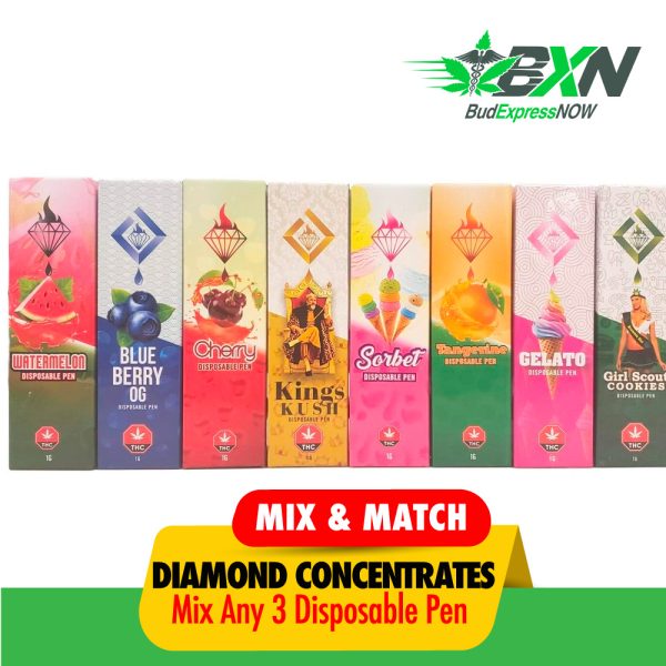 Buy Diamond Concentrates - Mix N Match 3 Disposable Pens at BudExpressNOW Online Shop