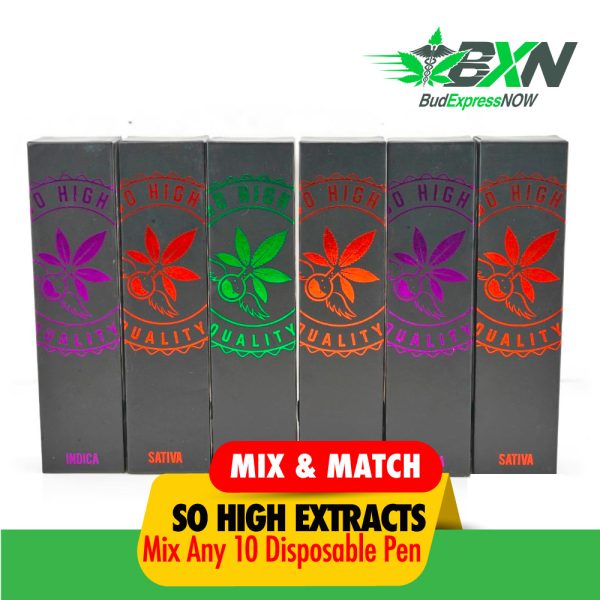 Buy So High Extracts - Disposable Pens Mix N Match 10 at BudExpressNOW Online Shop