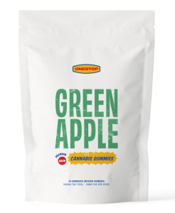 Buy One Stop - Sour Green Apple THC Gummies 500mg at BudExpressNOW Online