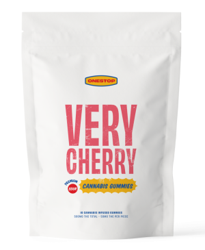 Buy One Stop - Sour Very Cherry THC Gummies 500mg at BudExpressNOW Online