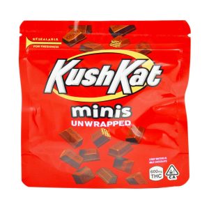 KushKat Mini's THC edibles weed chocolate. cannabis chocolate. weed edibles. thc chocolate bars. online dispensary Canada. buy online weeds.