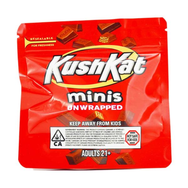 KushKat Mini's THC edibles weed chocolate. cannabis chocolate. weed edibles. thc chocolate bars. online dispensary Canada. buy online weeds.