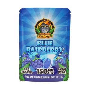 Buy Golden Monkey Extracts - Blue Raspberry Drink Mix 150mg THC at BudExpressNOW Online Shop