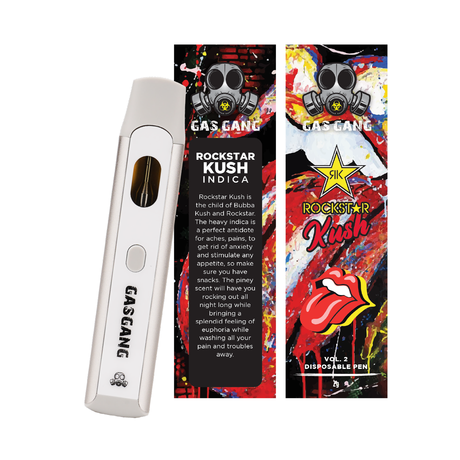 Buy Gas Gang - Rockstar Kush Disposable Pen at BudExpressNOW Online Shop.
