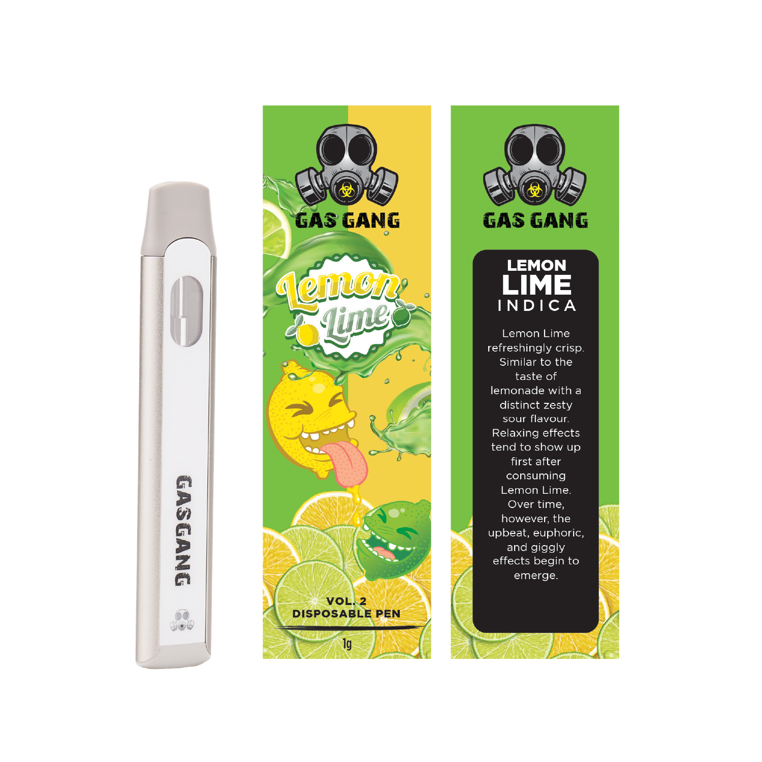Buy Gas Gang - Lemon Lime Disposable Pen at BudExpressNOW Online Shop.
