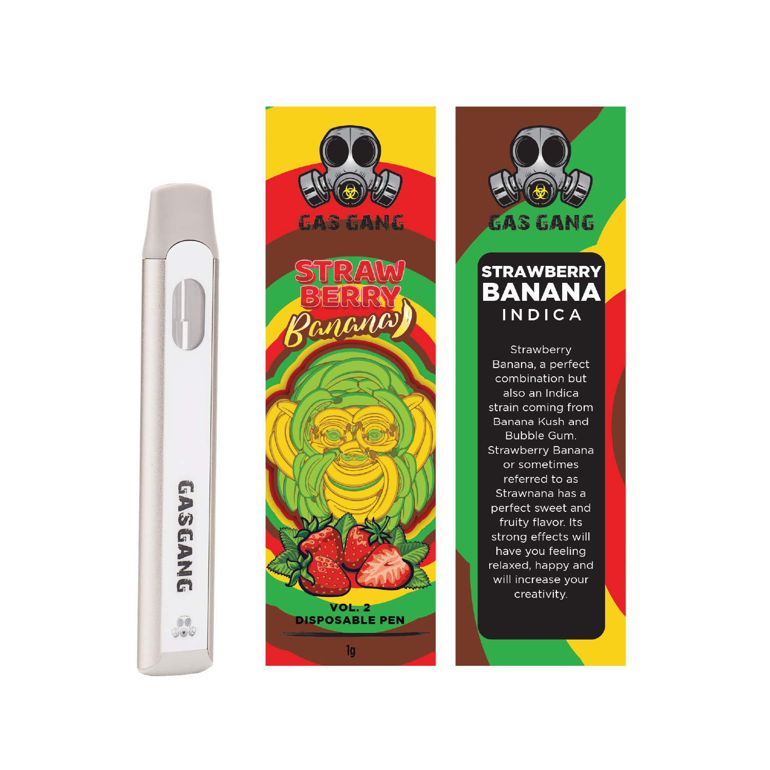 Buy Gas Gang - Strawberry Banana Disposable Pen at BudExpressNOW Online Shop.
