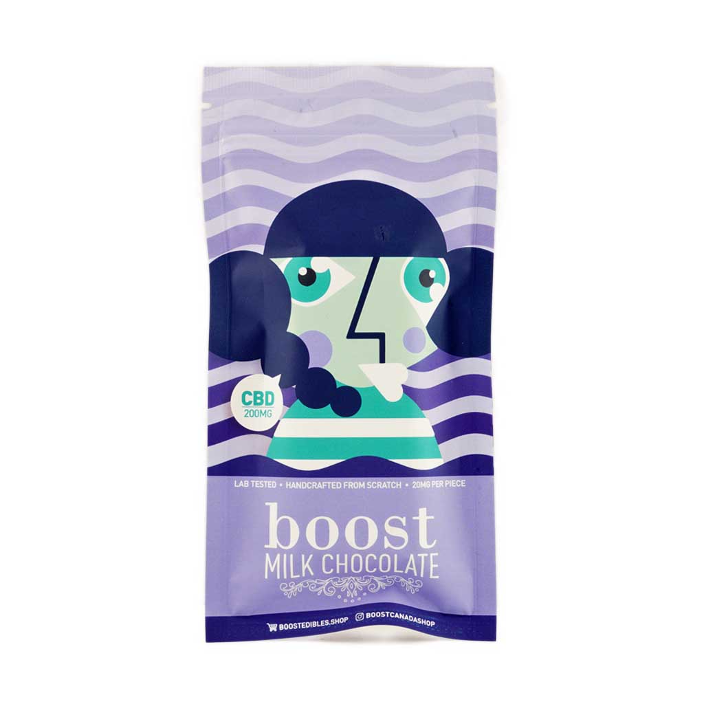 Buy Boost Edibles - Milk Chocolate Bar 200MG CBD at BudExpressNow Online Shop