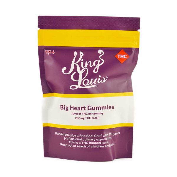 Buy King Louis Edibles - Big Heart Gummies 150MG THC Online Shop