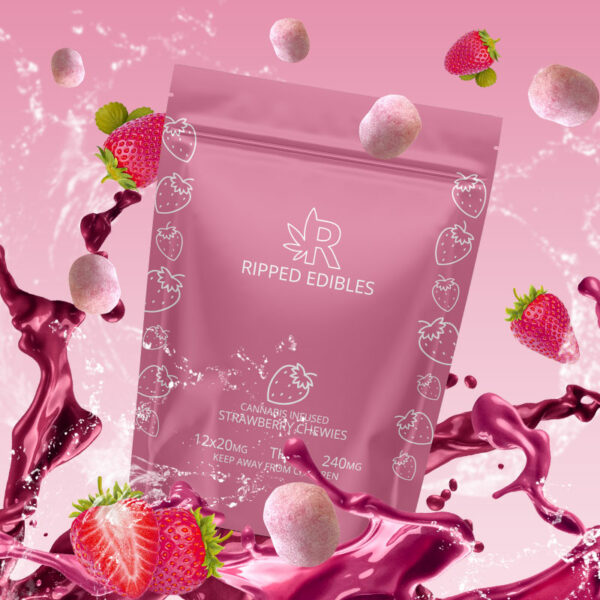 Buy Ripped Edibles - Strawberry Chewies 240MG THC at BudExpressNOW Online Shop