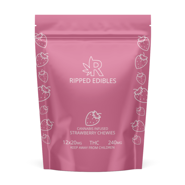 Buy Ripped Edibles - Strawberry Chewies 240MG THC at BudExpressNOW Online Shop